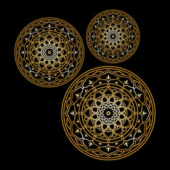 mandala vector template image