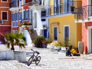 parga greece tourist resort by the sea