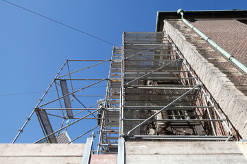 Baugerüst, Baustelle, eingerüstetes Neues Rathaus, Bremen, Deutschland, Europa