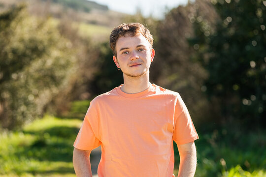 portrait of a transgender man - Powered by Adobe