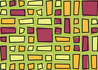Offset Quads generative art background art illustration