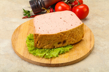 Fototapeta na wymiar Homemade baked traditional meat loaf