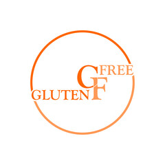Gluten Free icon isolated on white background