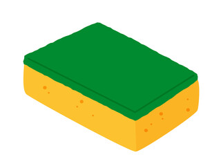 掃除や皿洗い用のスポンジのベクターイラスト