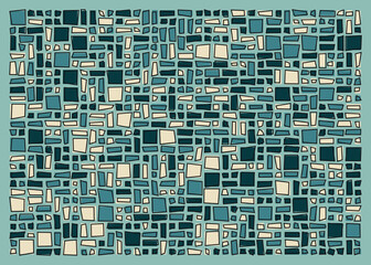 Offset Quads generative art background art illustration