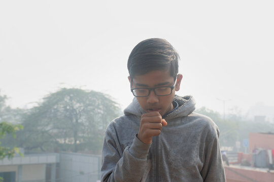 boy coughing