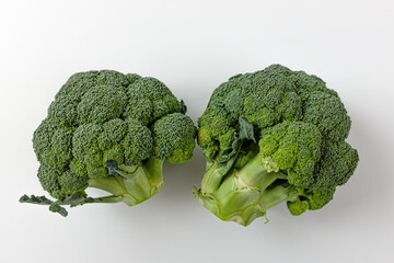 Broccoli on a white background