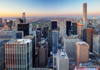 Obraz na płótnie Canvas Central Park aerial view, Manhattan, New York