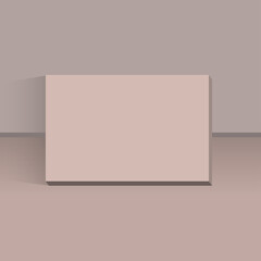 Blank light brown template square blocks on light shadow background. Ready for your design. vector illustration