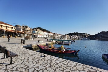 Fototapeta premium sivota city greece tourist resort by teh sea
