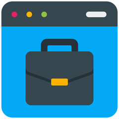 online business flat icon