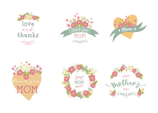 Cute hand drawn Mother's Day seamless pattern, lovely floral background with roses, great for textiles, banners, wallpapers, wrapping - vector design