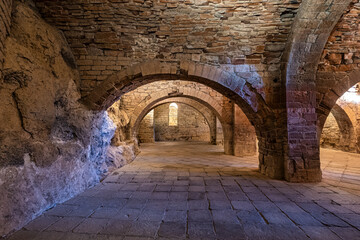 The Royal Monastery Of San Juan De La Pena near Jaca. Huesca, Aragon. Spain