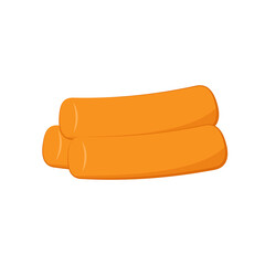 Tteokbokki Noodle vector. Korean food. Spicy rice cake. Tteokbokki logo design.