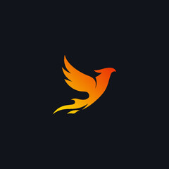 Phoenix logo vector icon  illustration