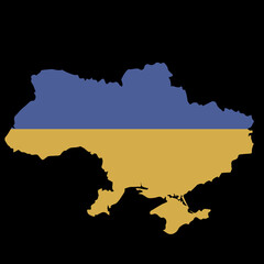 Map of free Ukraine in its borders on a black background

Poster The territory of the state of Ukraine on a black background