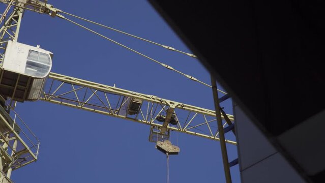 work in construction site by daylight