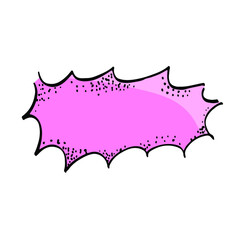 Modern cartoon speech bubble in abstract shape sketch icon. Hand-drawn conversational doodle, dialog sign, vector illustration set, chat message