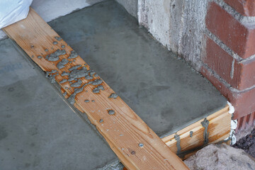 Concrete in Timber formwork. Building a solid foundation.