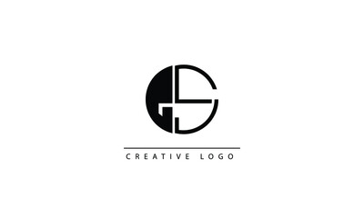 GS ES Abstract initial monogram letter alphabet logo design