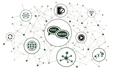 Obraz premium Concept of fake news