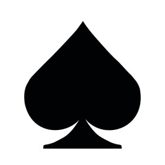 Black Spades  casino icon. Vector illustration
