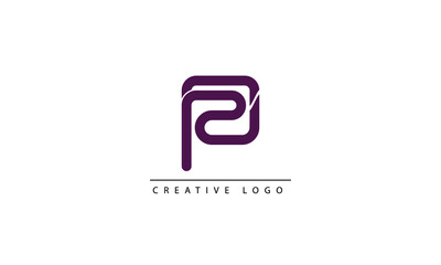  PD PZ Abstract initial monogram letter alphabet logo design