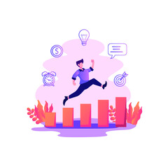 business mission vector illustration flat style design