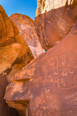 Petroglyph Symbols on Rocks