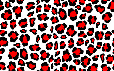 Abstract modern leopard seamless pattern. Animals trendy background. White and black decorative vector stock illustration for print, card, postcard, fabric, textile. Modern ornament of stylized skin