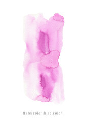 Purple watercolor splash.Abstract watercolor background. Watercolor painted background with blots and splatters.