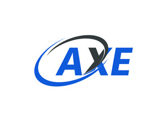 AXE letter creative modern elegant swoosh logo design