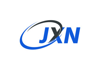 JXN letter creative modern elegant swoosh logo design