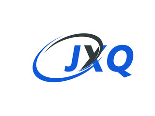 JXQ letter creative modern elegant swoosh logo design