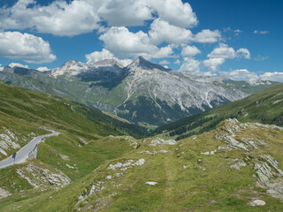 Summer mountain landscape of Italian Alps