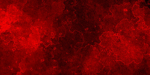 Red grunge texture and Old wall texture cement black red background abstract dark color design are light with white gradient background.	