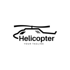 Simple flying helicopter design vector illustration Template © Ahmad