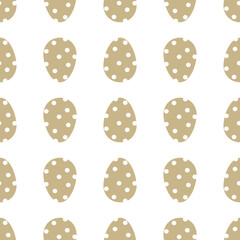 A simple Easter pattern in pastel colors, Easter eggs background, spotted eggs repeat pattern