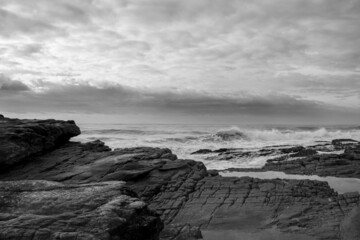 Seascape view of the south coast of South Africa