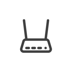 Wifi modem line icon