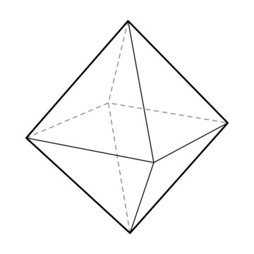 Octahedron Stereometric Shape Composition