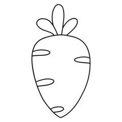 Easter carrot outline design-SVG