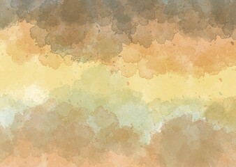 Orange watercolor paint abstract background pattern