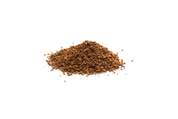 Instant coffee isolated on white background.