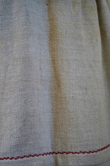 Vintage traditional cotton fabric detail