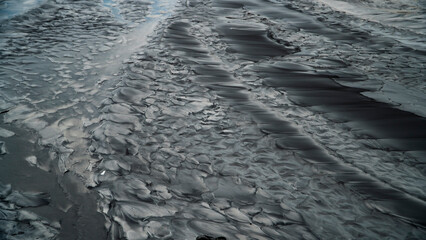 Polluted water close up. Background. Ecology.