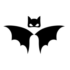 Obraz premium bat vector icon logo template