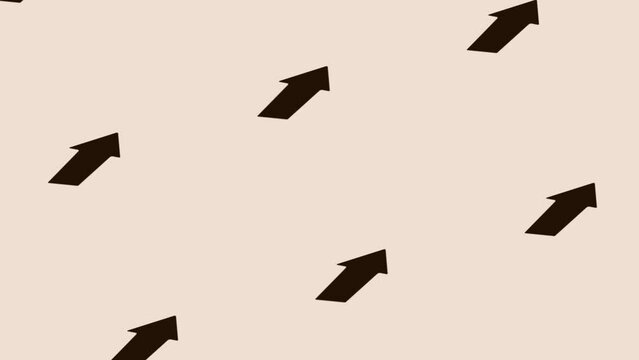 animation of black pointing arrow spinning on light pastel background