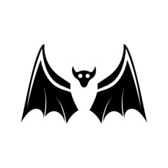 bat vector icon logo template