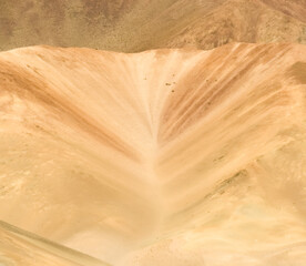 Fascinating color variations and textures of the Atacama desert dunes, Chile